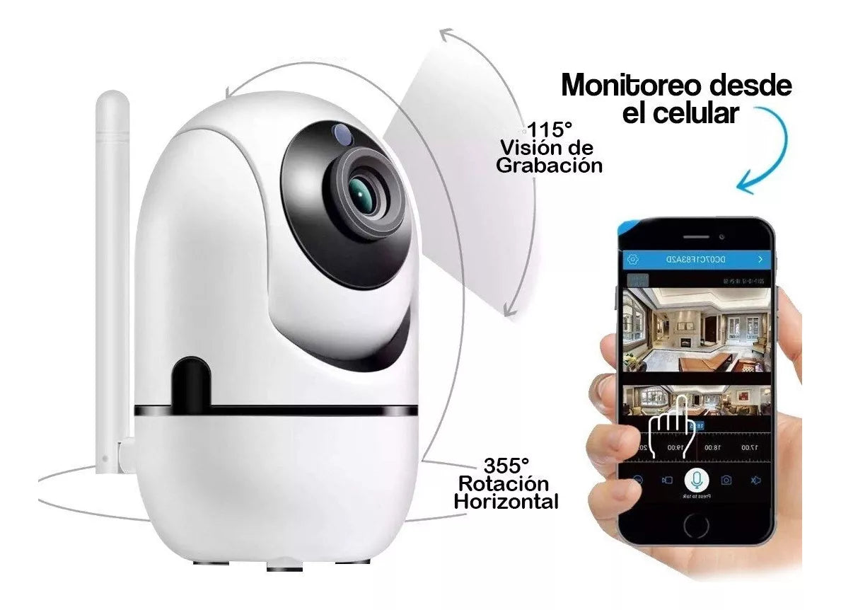 CÁMARA ROBÓTICA WIFI INTELIGENTE + OBSEQUIO MICRO SD 4GB